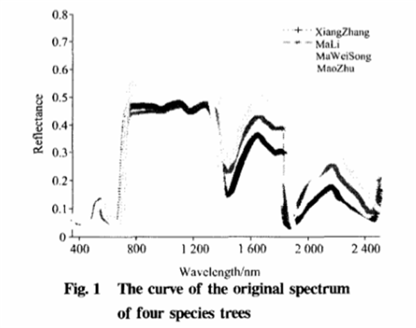 基于葉片高光譜特性分析的樹種識別方法